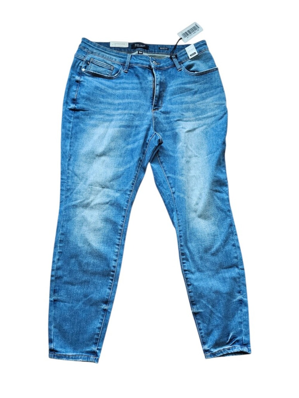 NEW Judy Blue Light Wash Skinny Mid Risr Jeans Size 16